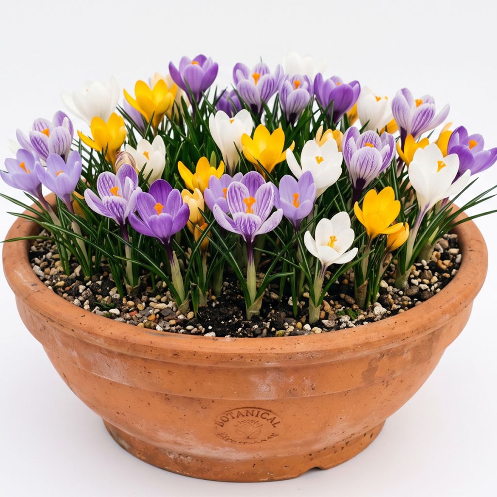 Crocus botanique en mélange
