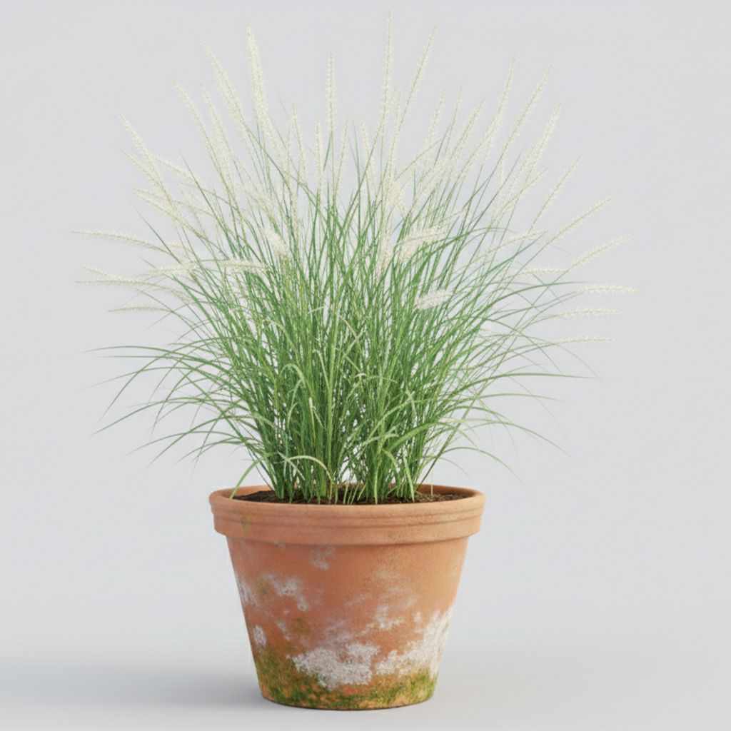 Herbe aux écouvillons épis blancs