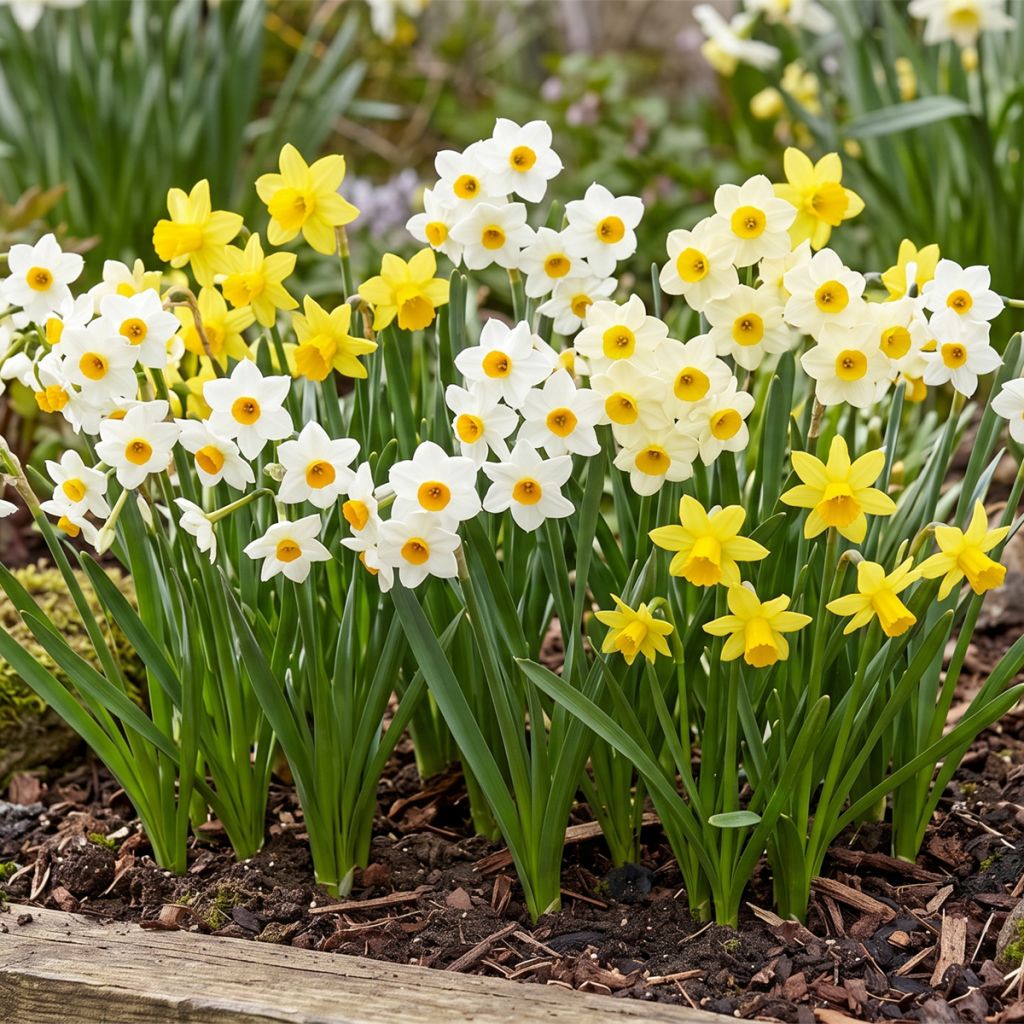 Narcisse nain en mélange