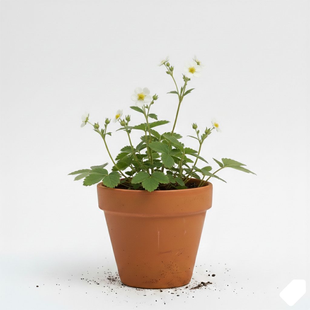 Potentille arbustive blanche