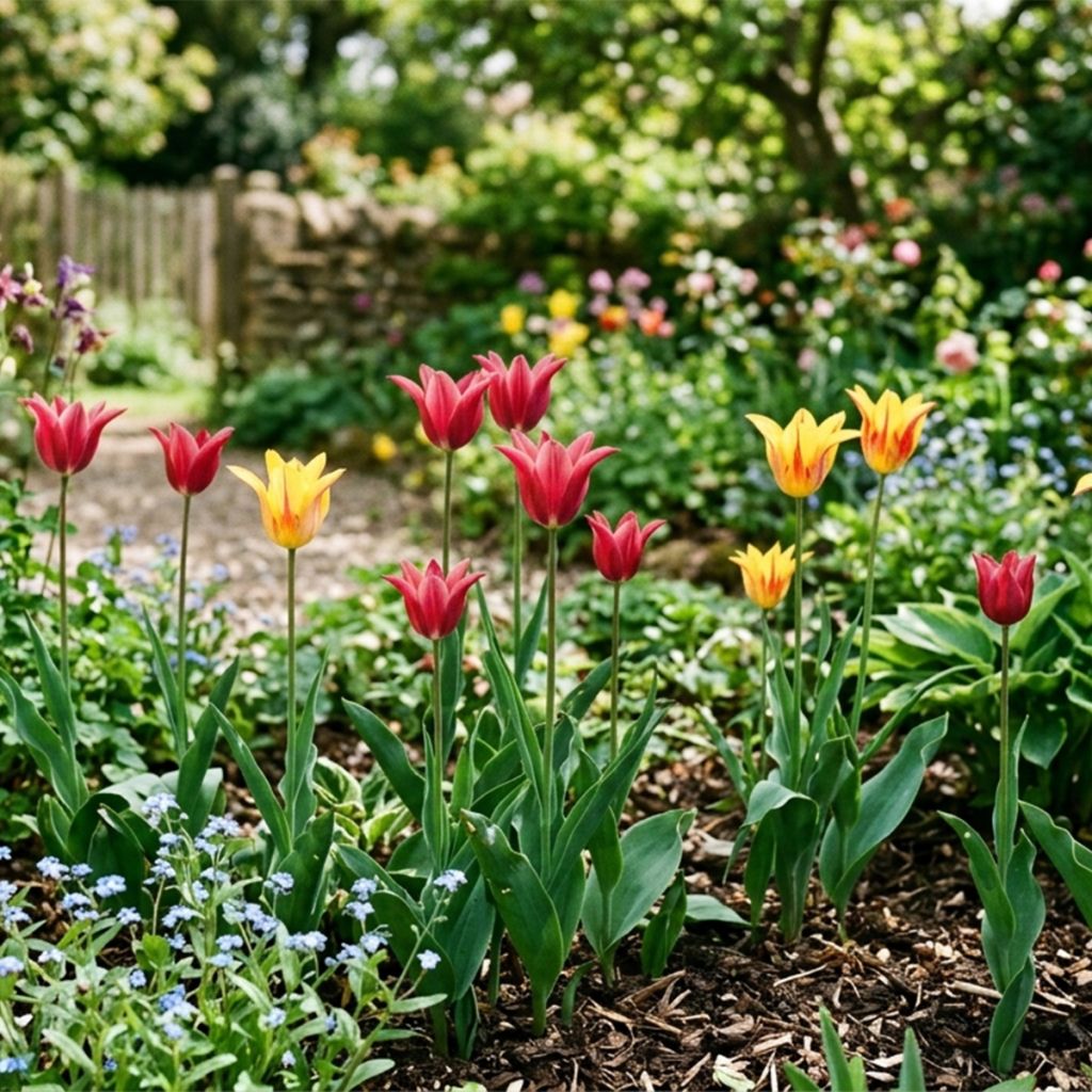 Tulipe fleur de lys en mélange